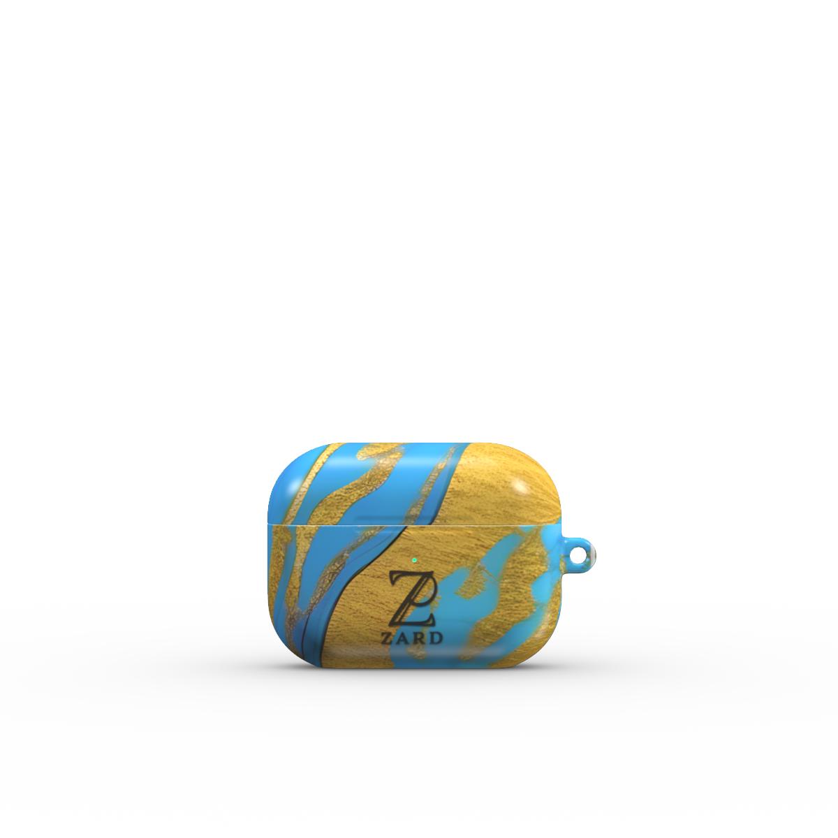 Apple AirPods Tough Case: Azure Golden Marble