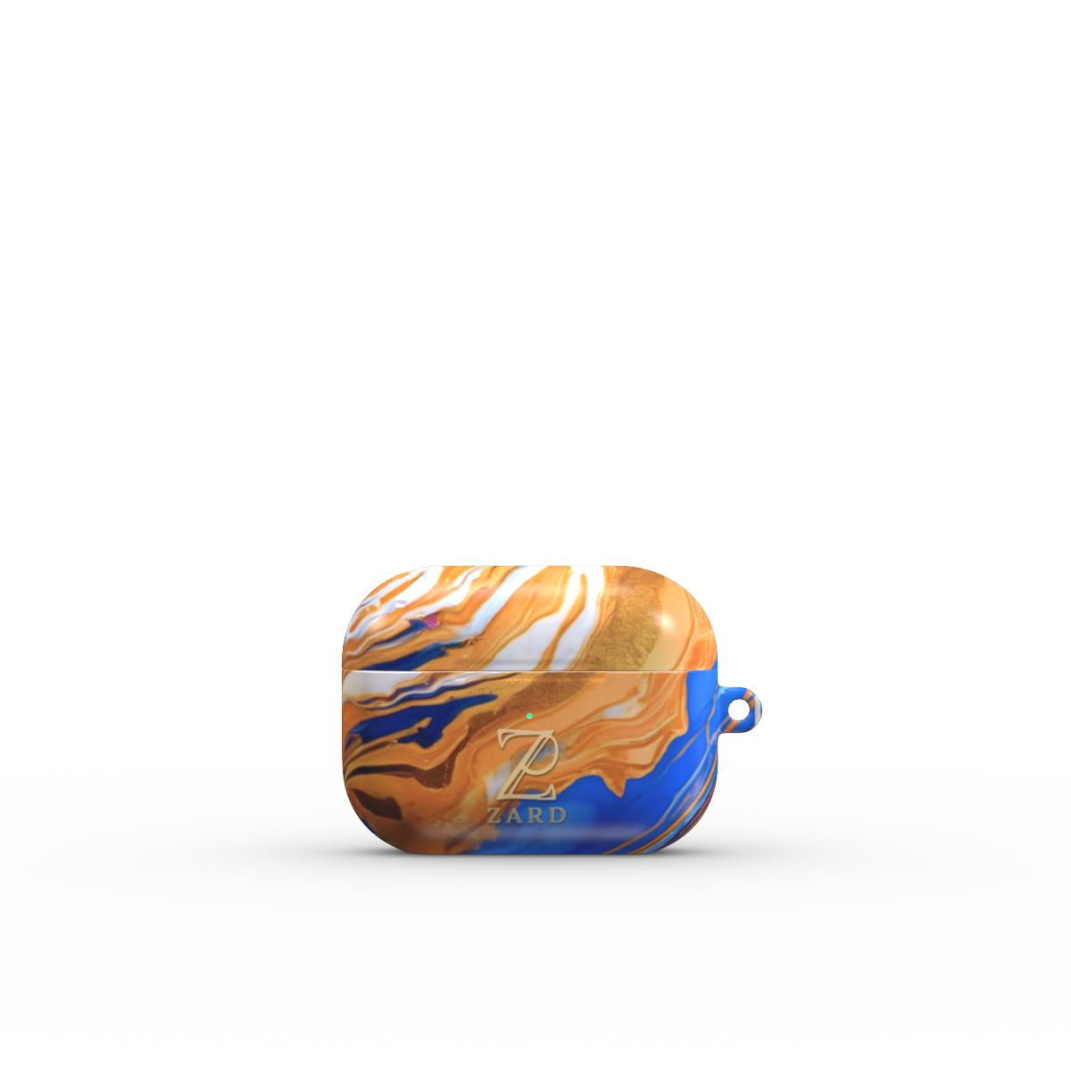 Apple AirPods Tough Case: Sapphire Orange Marble