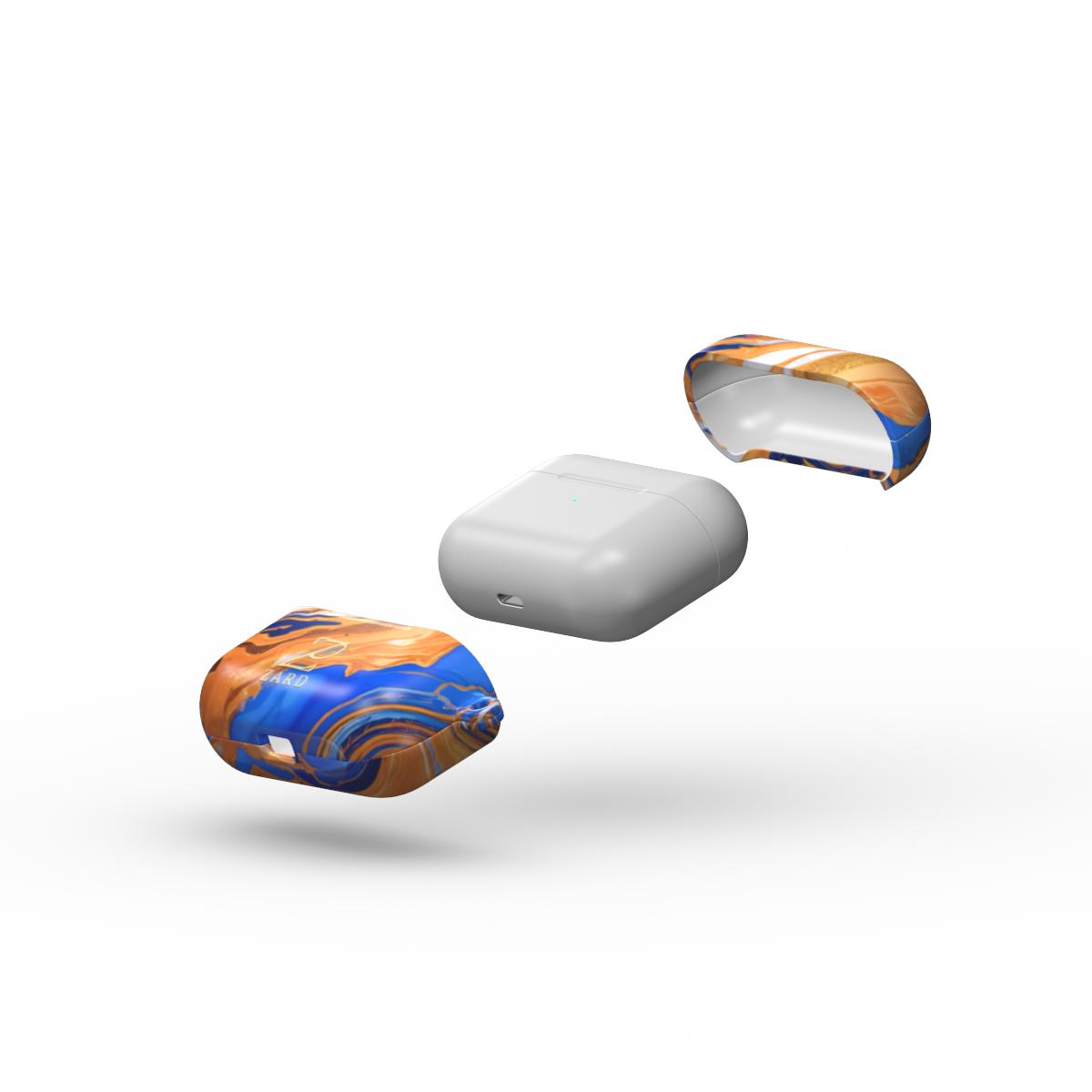 Apple AirPods Tough Case: Sapphire Orange Marble