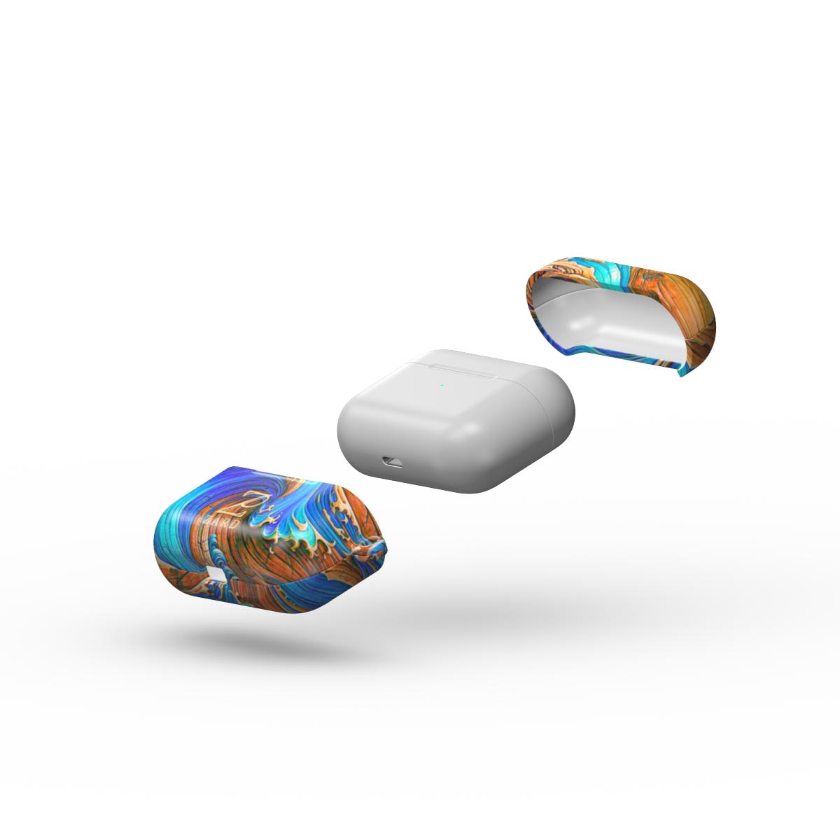 Apple AirPods Tough Case: Timber Sapphire Wave