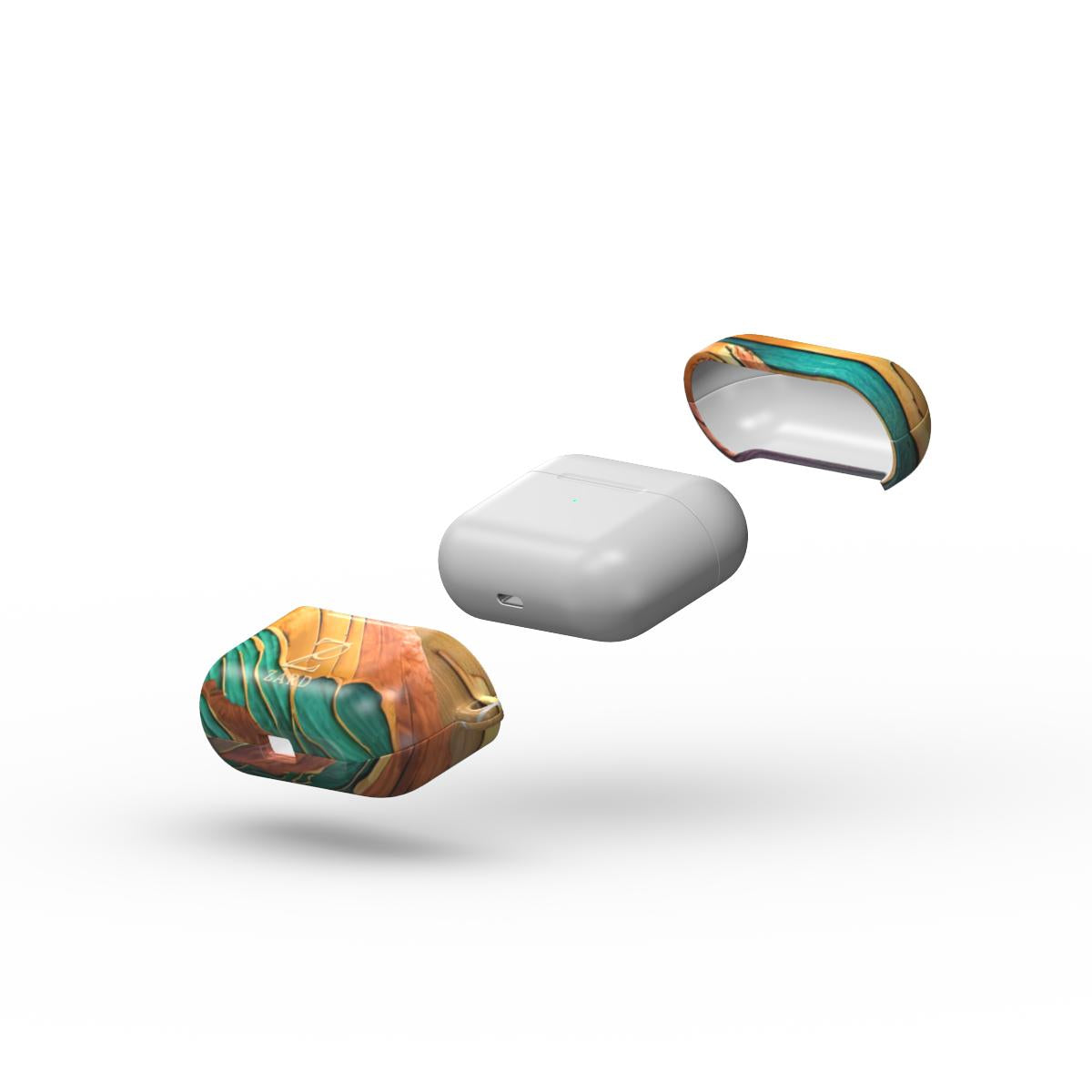 Apple AirPods Tough Case: Emerald Rustic Ocean