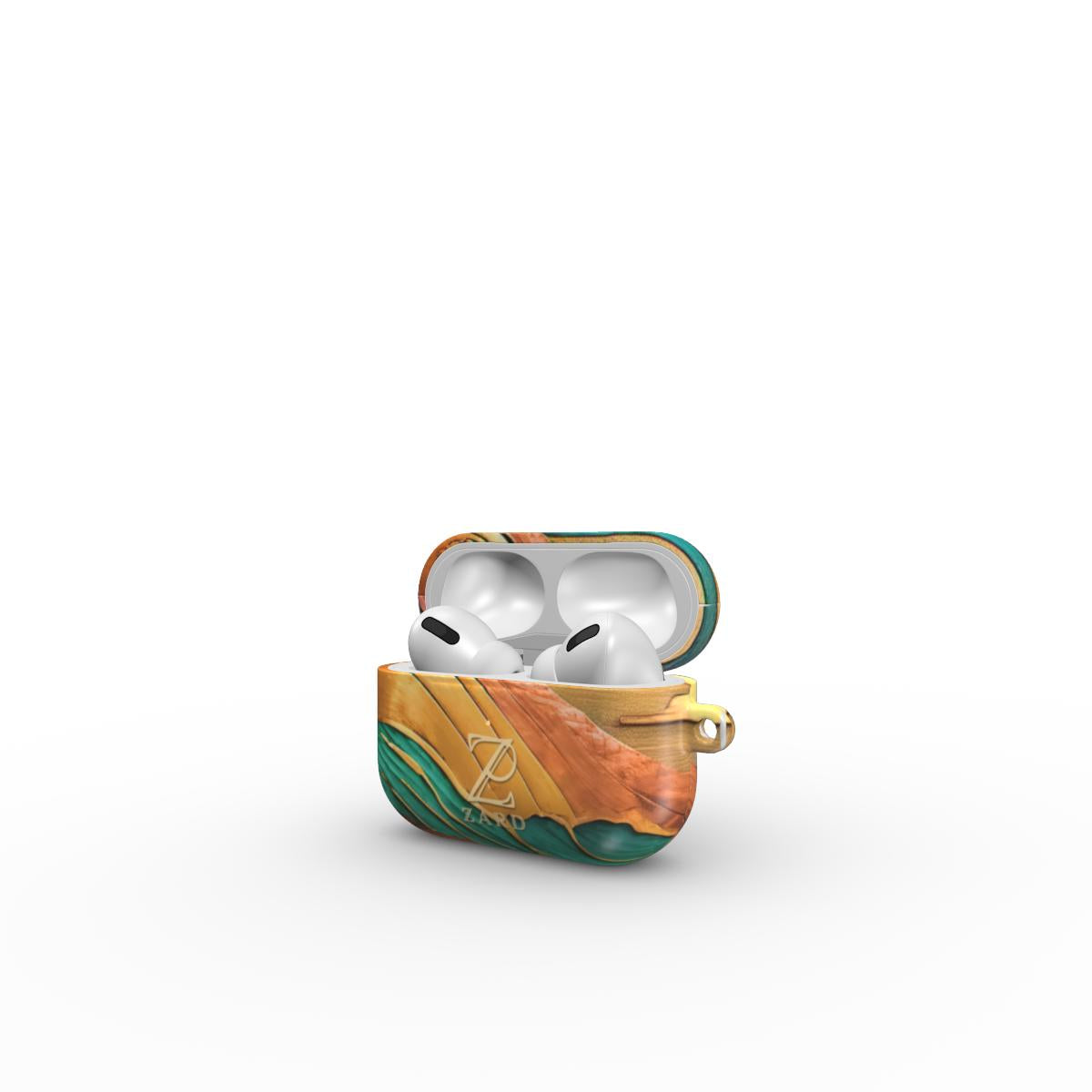 Apple AirPods Tough Case: Emerald Rustic Ocean