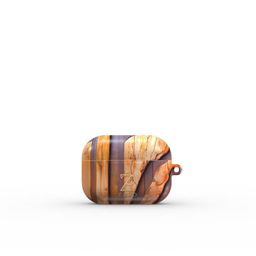 Apple AirPods Tough Case: Walnut Mosaic Wood