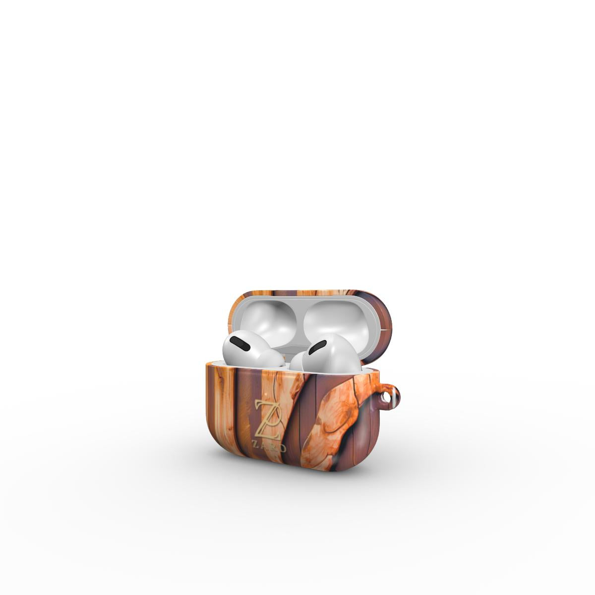 Apple AirPods Tough Case: Walnut Mosaic Wood