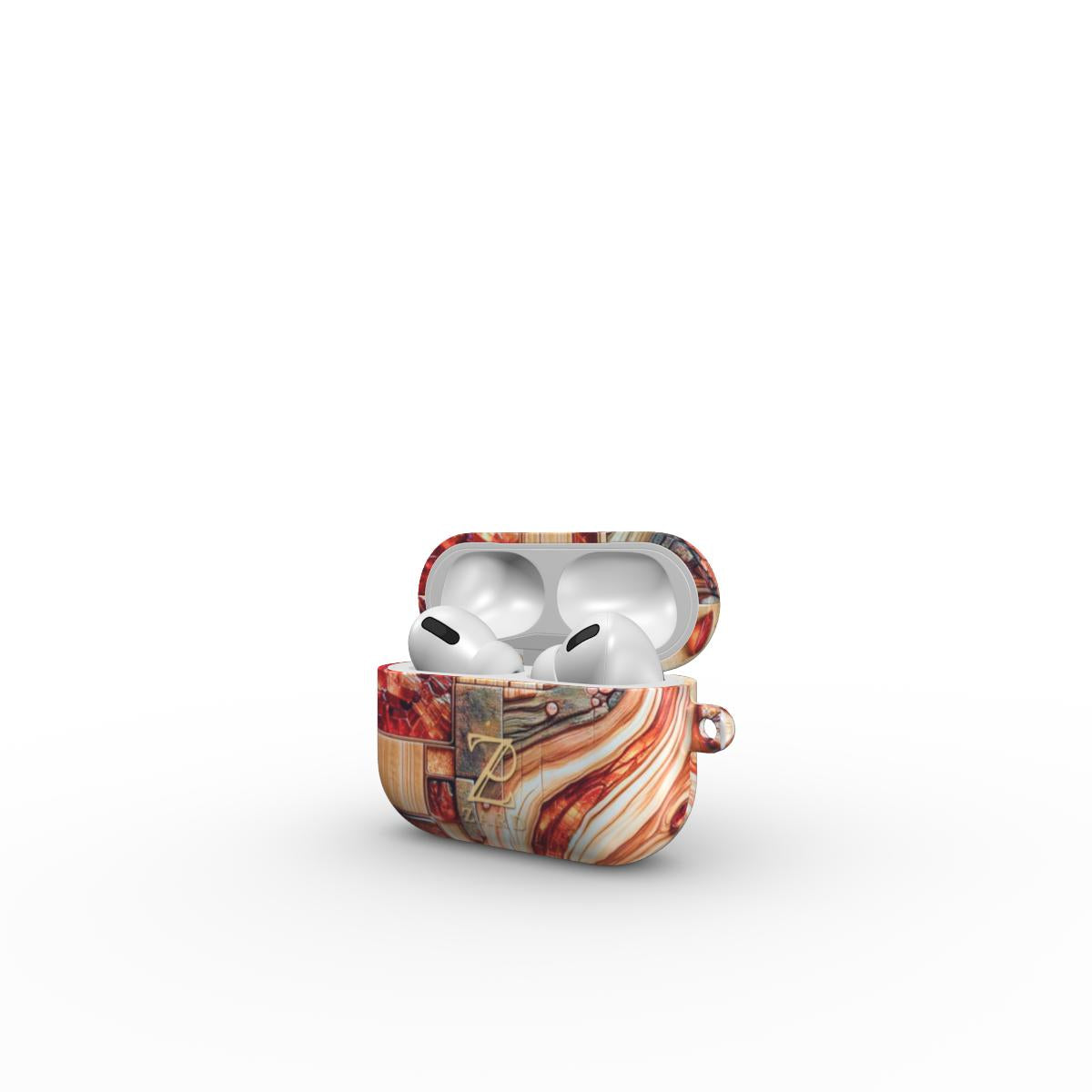 Apple AirPods Tough Case: Amber Mosaic Timber