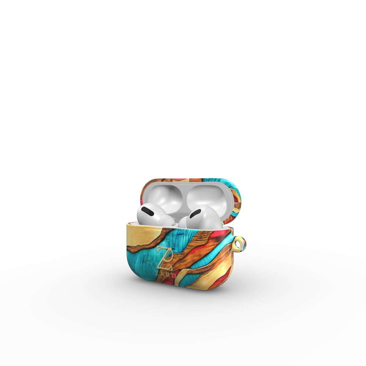 Apple AirPods Tough Case: Emerald Crimson Timber