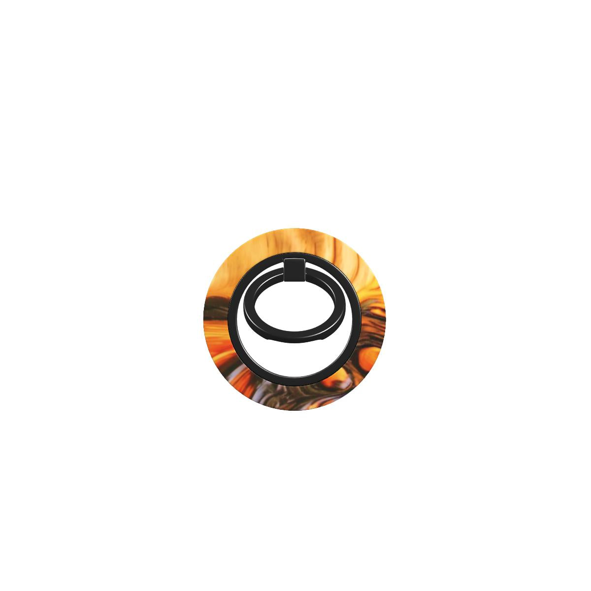 Phone Ring Holder: Bubble Magma Wood