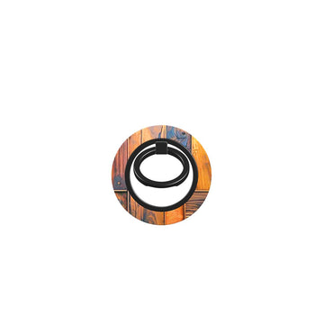 Phone Ring Holder: Amber Wood Mosaic
