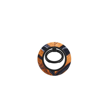 Phone Ring Holder: Marble Cross Wood Mirror