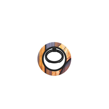 Phone Ring Holder: Walnut Mosaic Wood