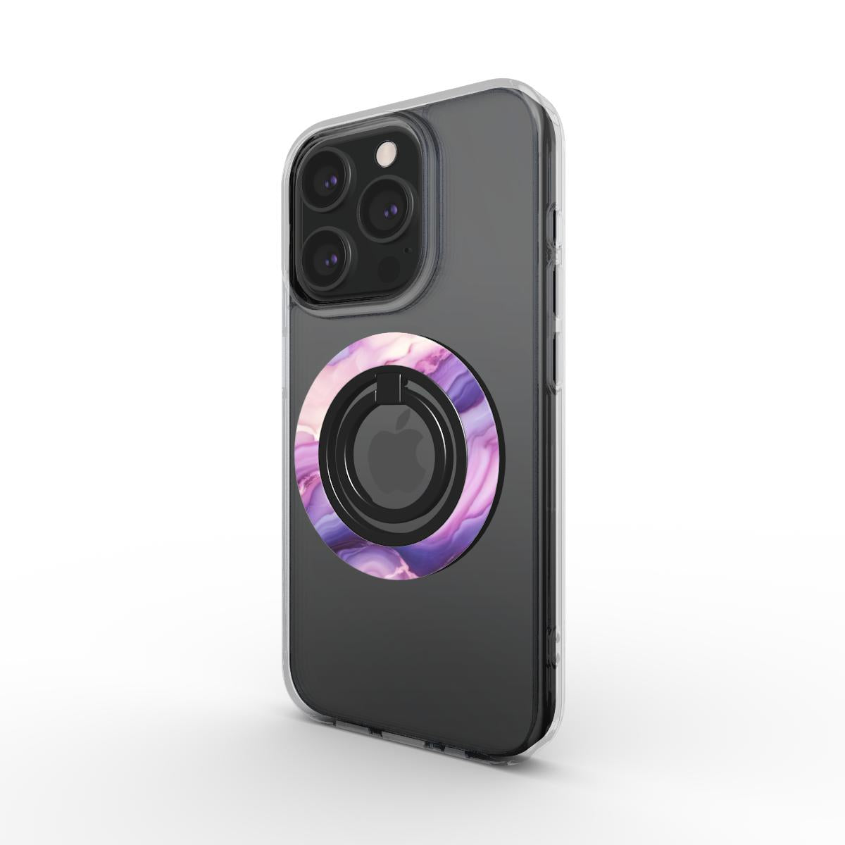 Phone Ring Holder: Cosmic Purple Marble