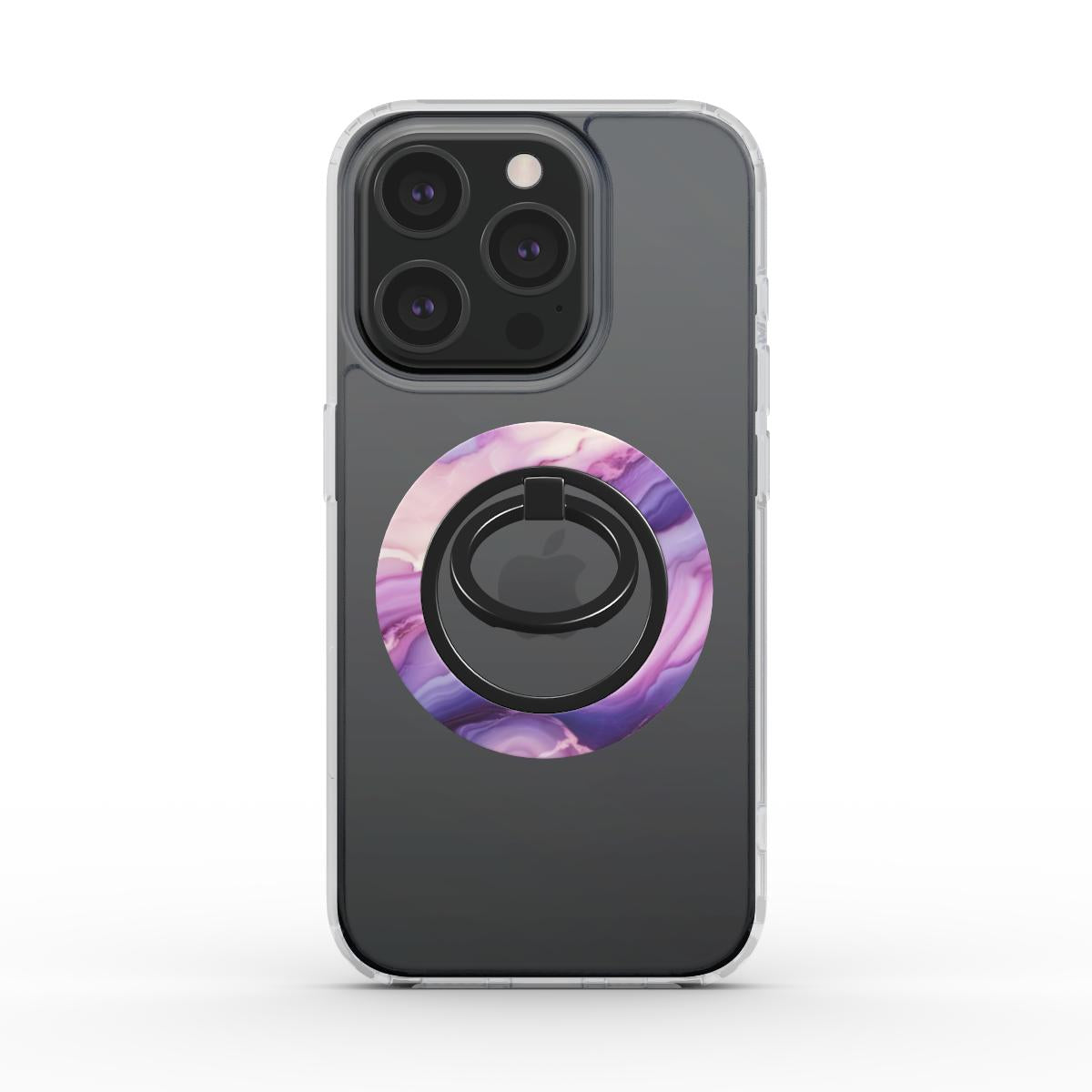 Phone Ring Holder: Cosmic Purple Marble