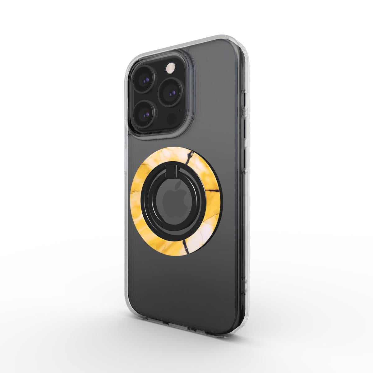 Phone Ring Holder: Yellow Marble