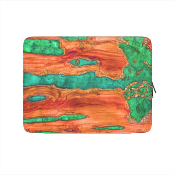 Laptop Sleeve: Emerald Gold Dust Timber