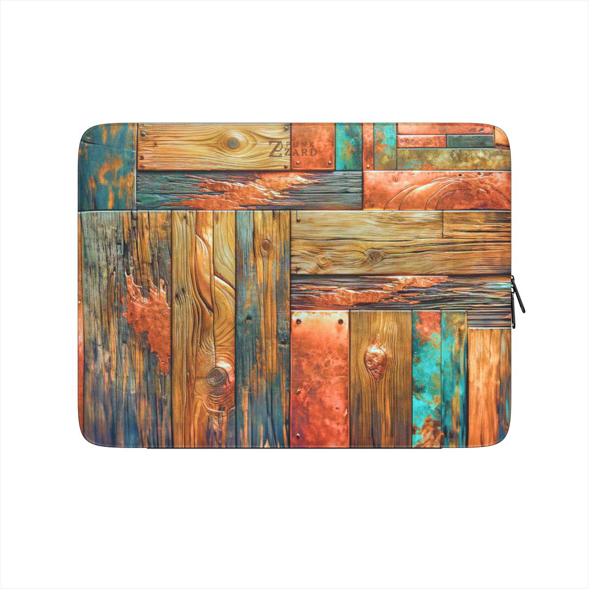 Laptop Sleeve: Copper Plated Wood