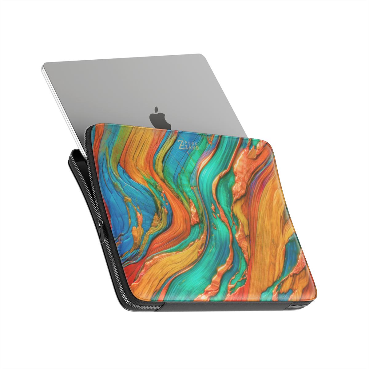 Laptop Sleeve: Emerald Copper Timber