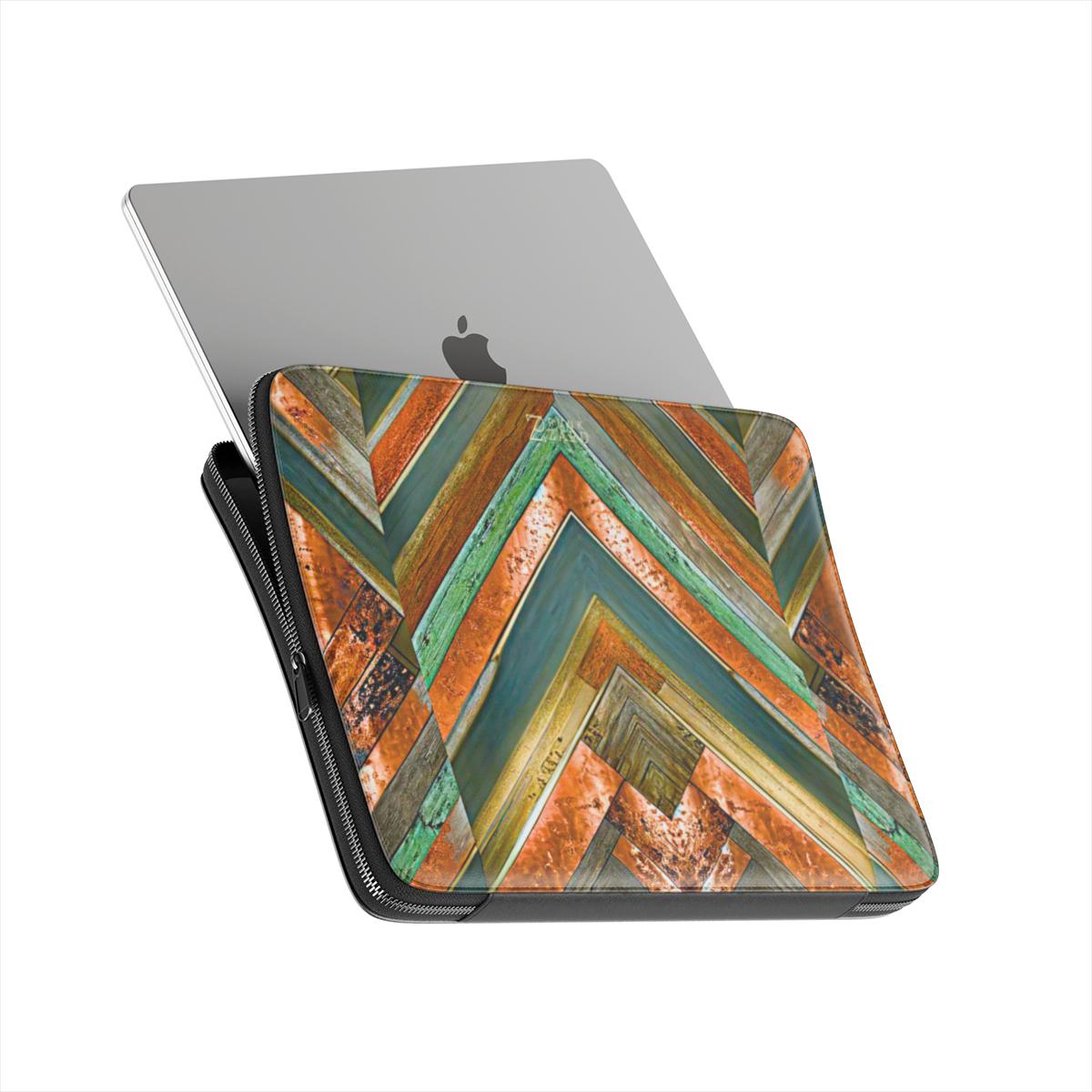 Laptop Sleeve: Brass Copper Mirror