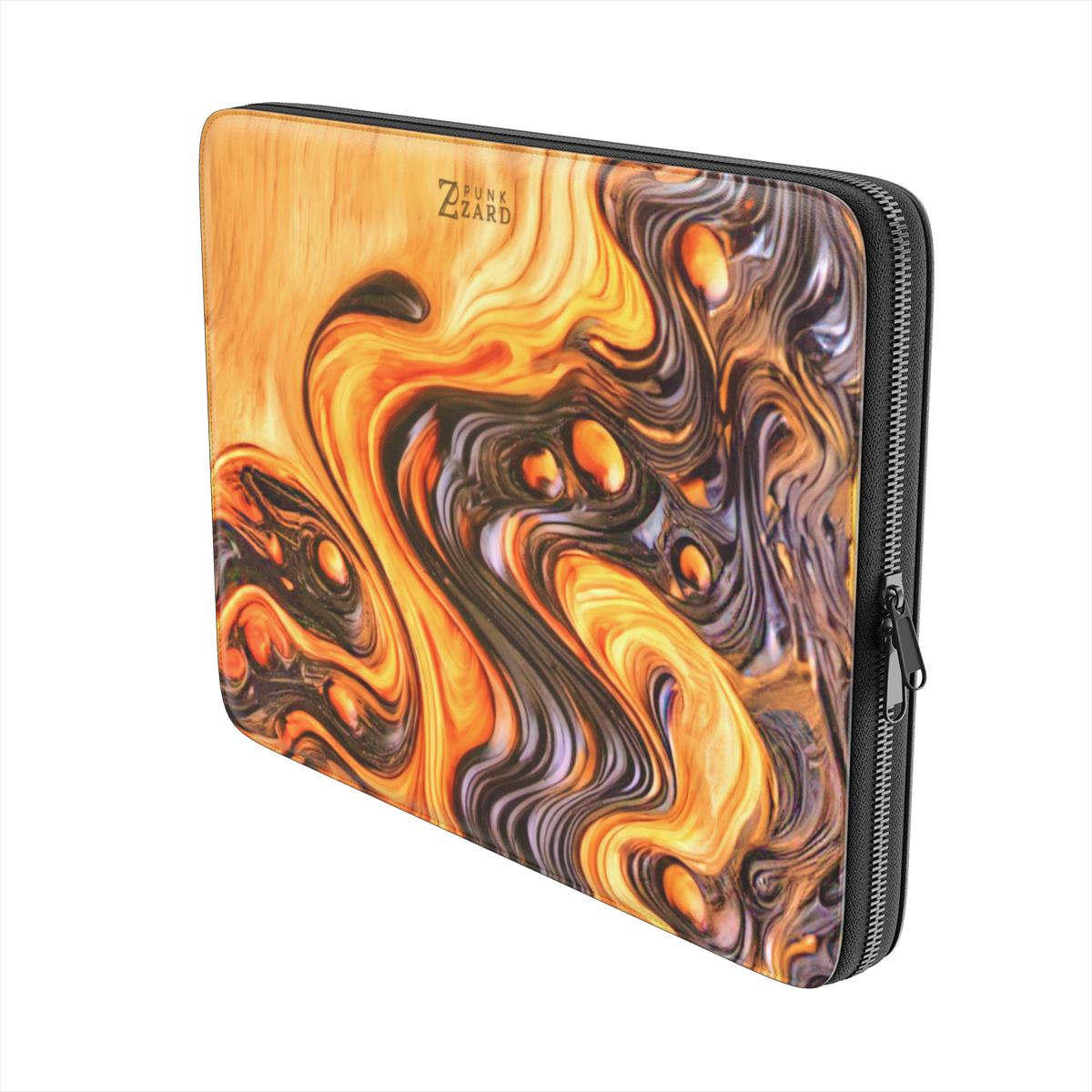 Laptop Sleeve: Bubble Magma Wood