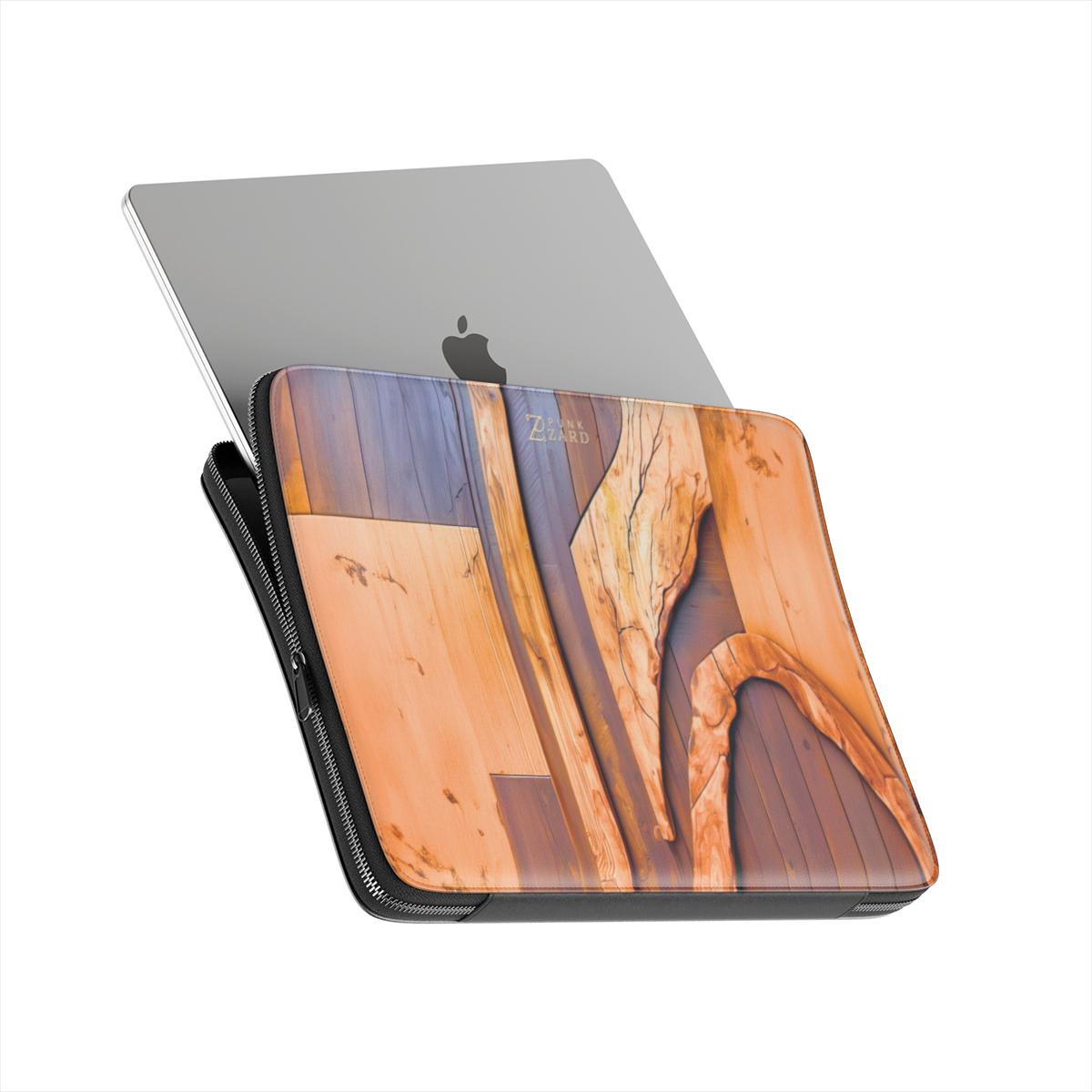 Laptop Sleeve:  Walnut Mosaic Wood