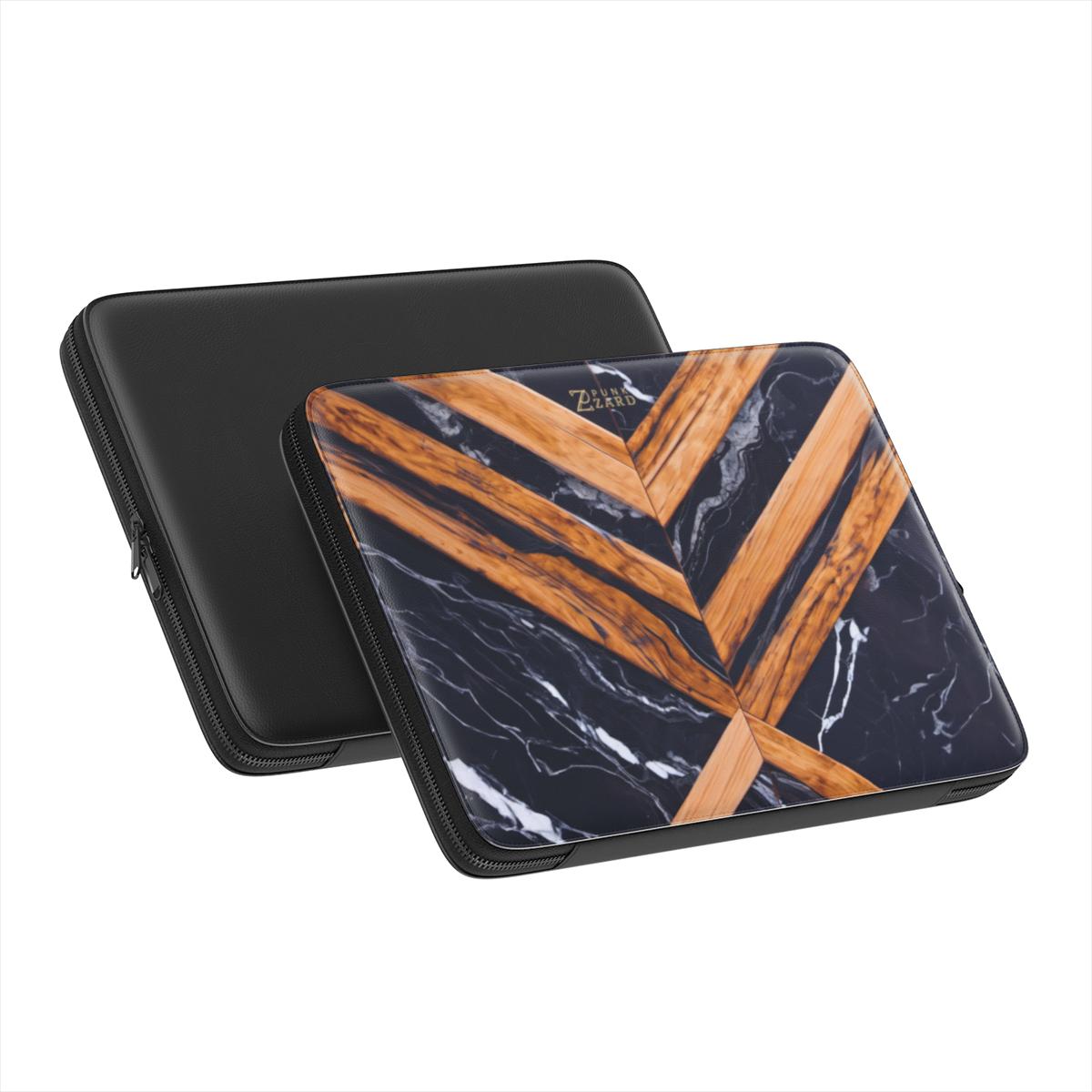 Laptop Sleeve: Marble and Wood Mirror