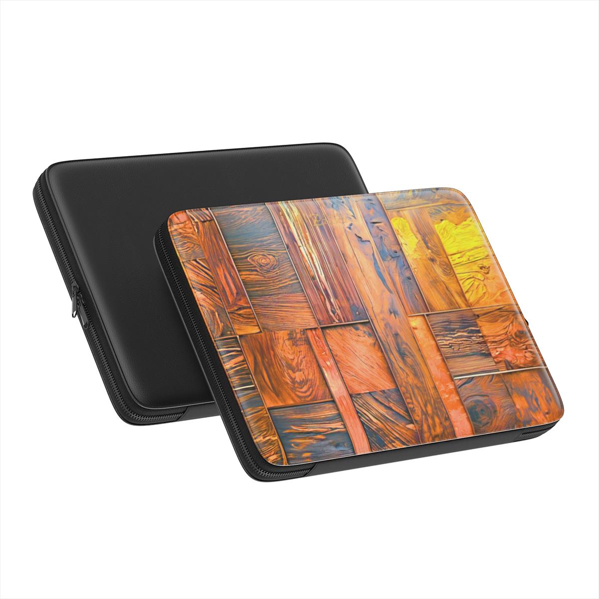 Laptop Sleeve: Amber Wood Mosaic