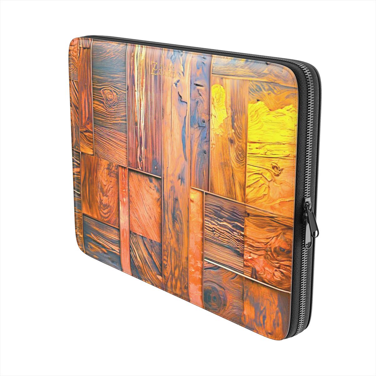 Laptop Sleeve: Amber Wood Mosaic