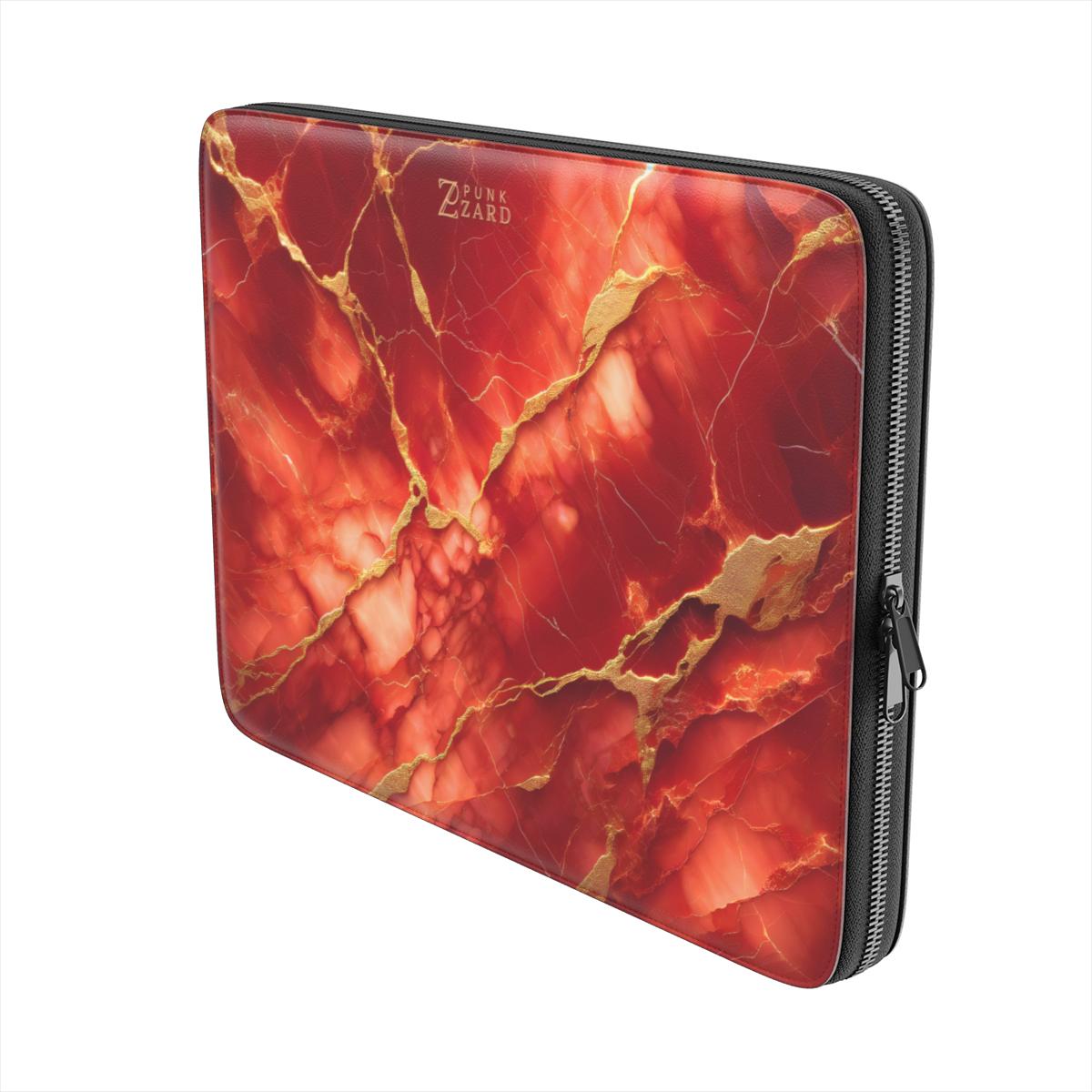 Laptop Sleeve: Red Marble