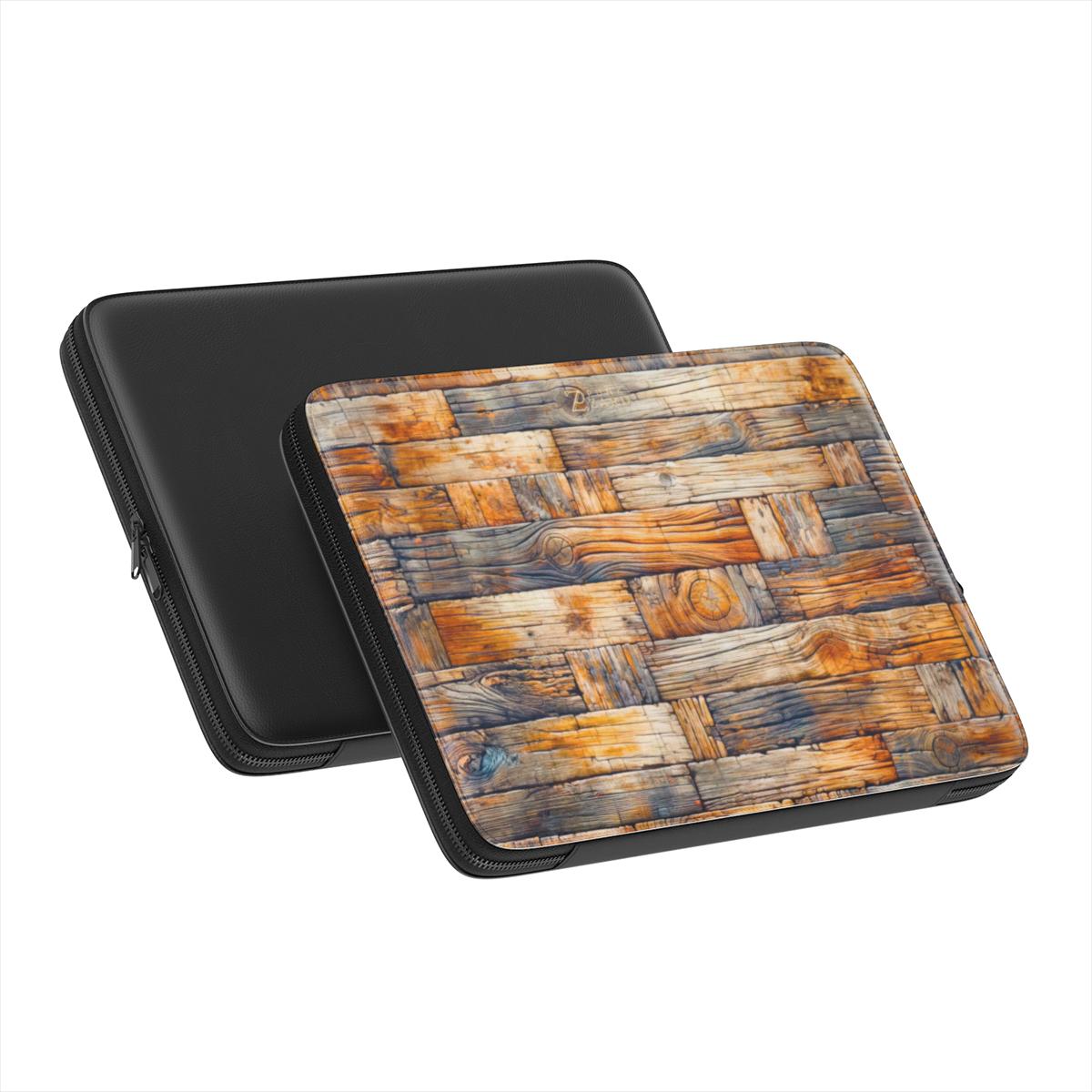 Laptop Sleeve: Rustic Timber Bricks