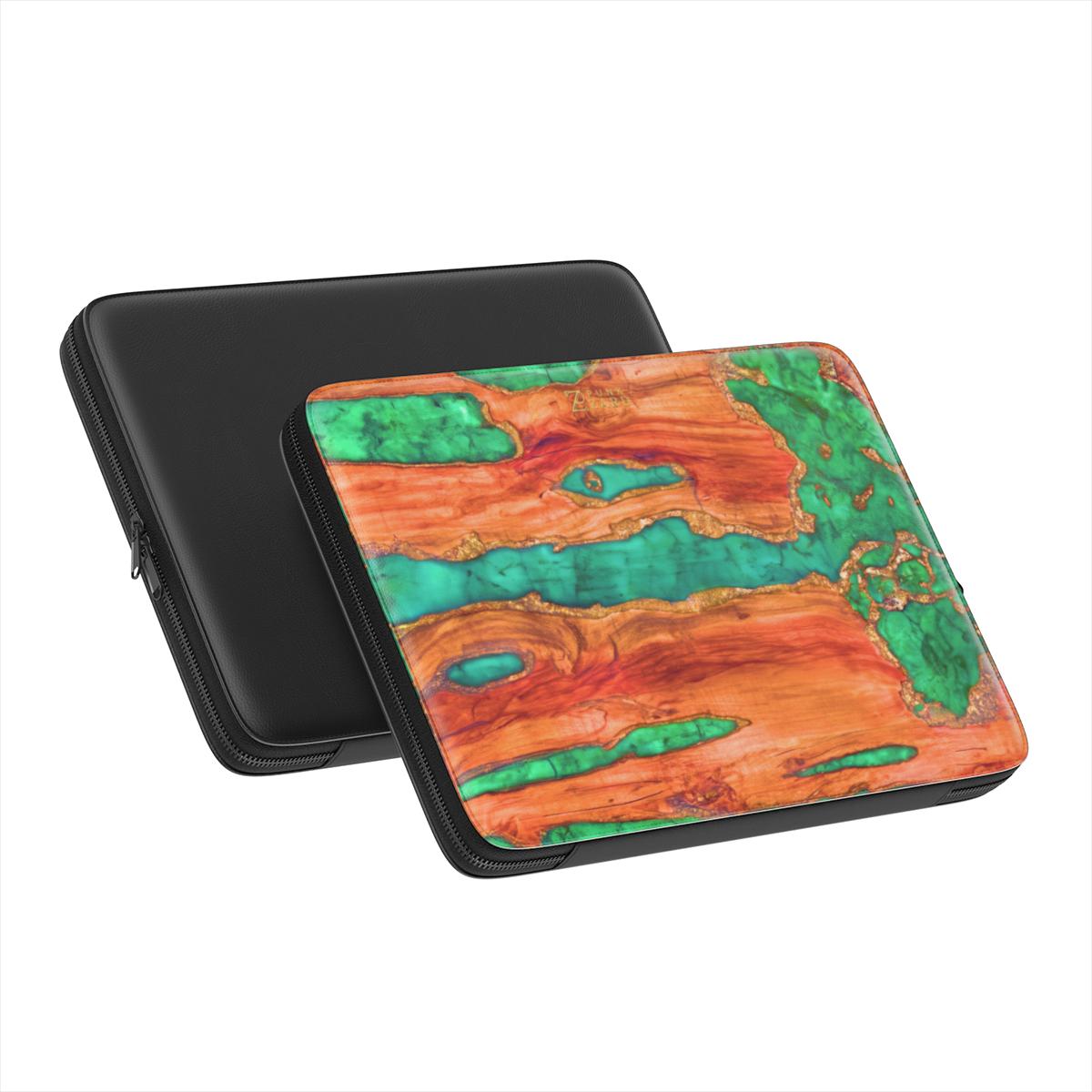 Laptop Sleeve: Emerald Gold Dust Timber