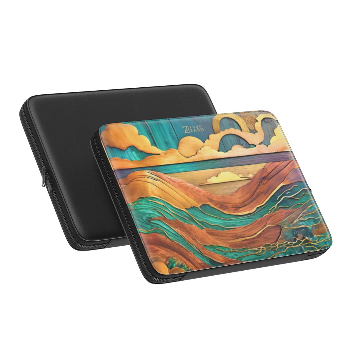 Laptop Sleeve: Emerald Rustic Ocean