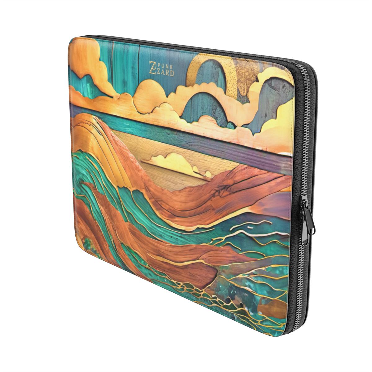 Laptop Sleeve: Emerald Rustic Ocean