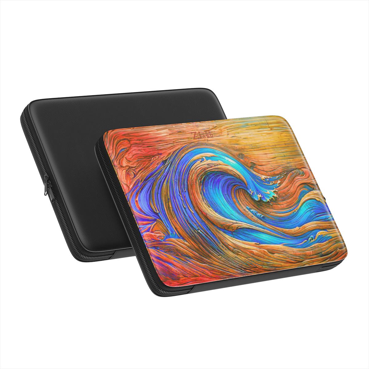 Laptop Sleeve: Timber Sapphire Wave