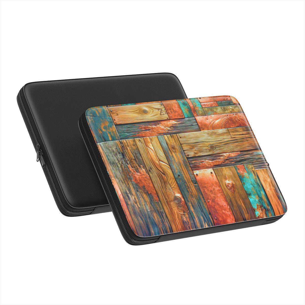 Laptop Sleeve: Copper Plated Wood