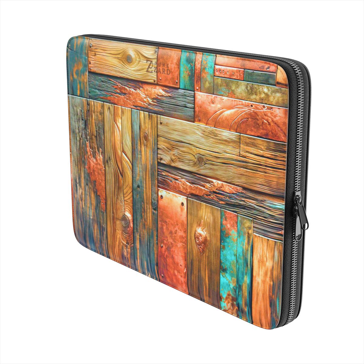 Laptop Sleeve: Copper Plated Wood