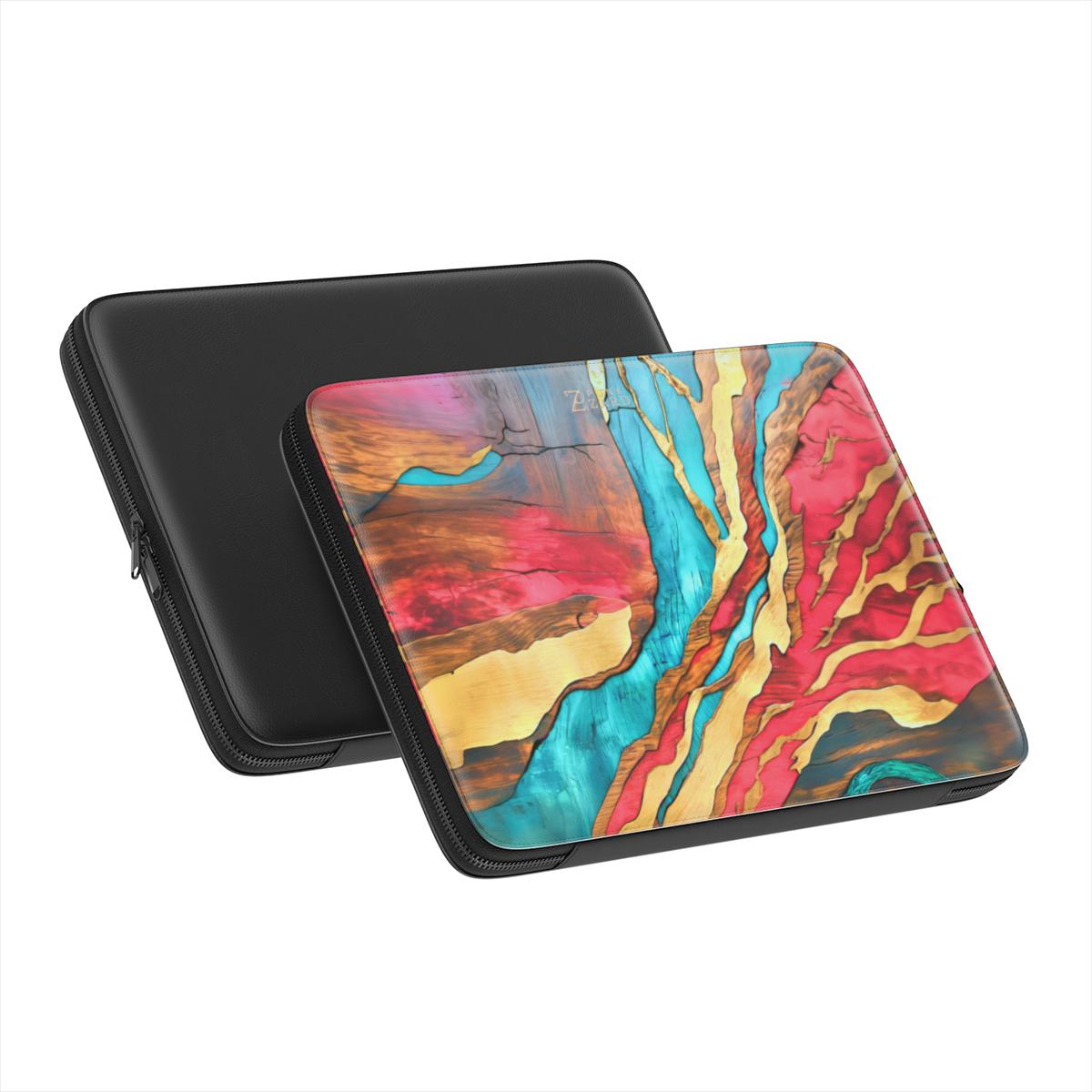Laptop Sleeve: Emerald Crimson Timber
