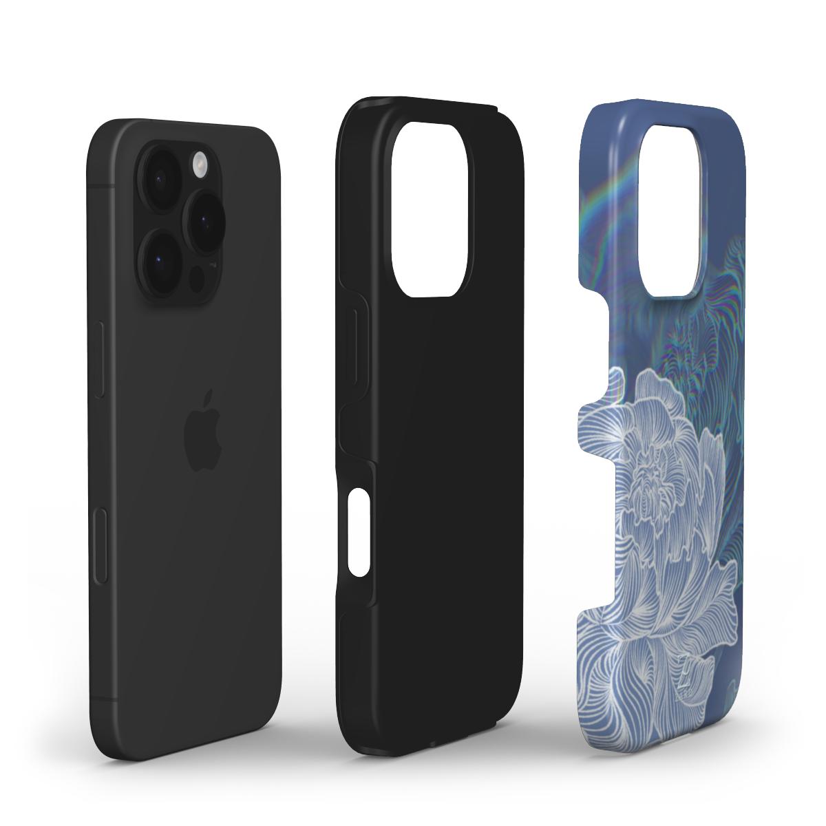 Phone tough case: Funky Peonies