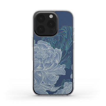 Phone clear case: Funky Peonies