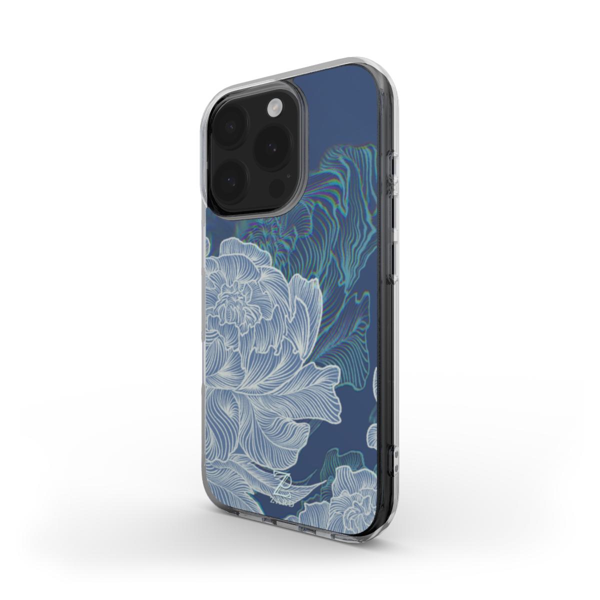 Phone clear case: Funky Peonies